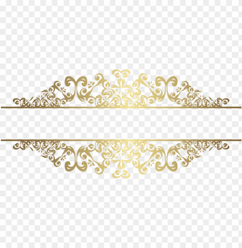 gold decorative element png