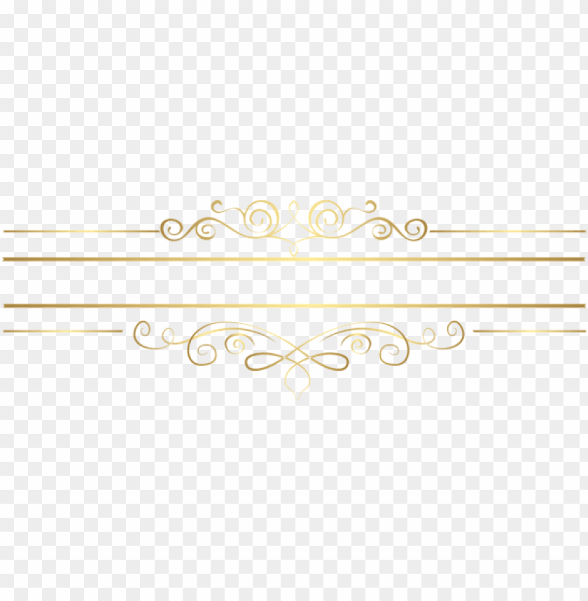 gold decorative element transparent