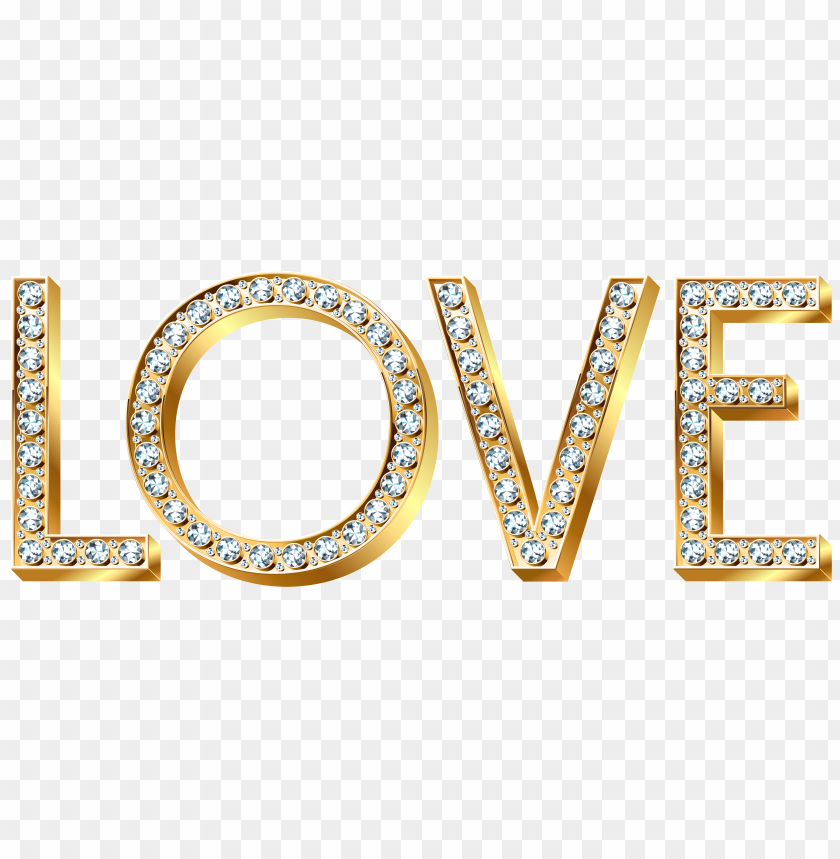 gold diamond love, gold diamond love png file