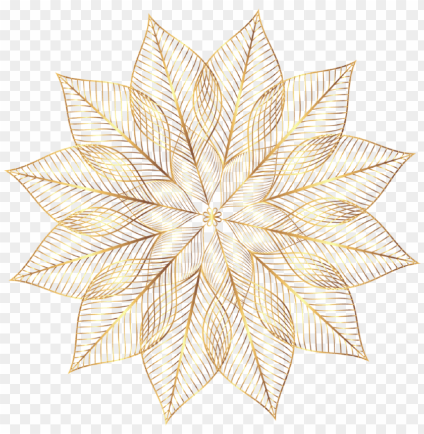 gold flower decorative