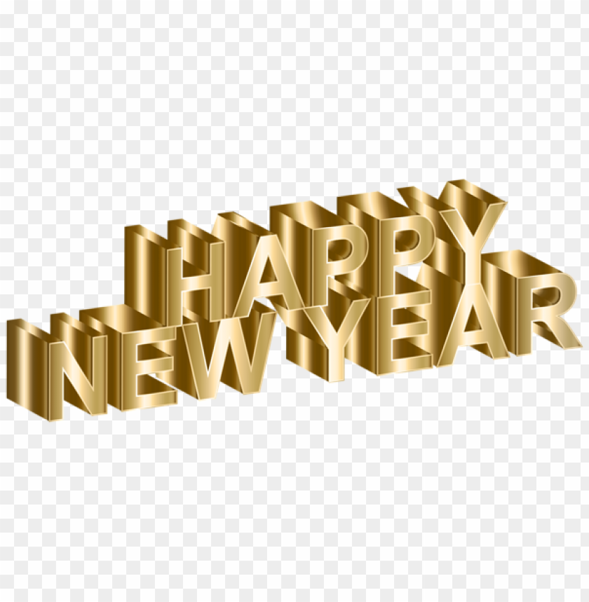 Happy New Year, golden text, festive greeting, celebration theme, new year celebration