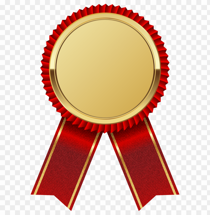 award ribbon, gold medal, red ribbon, prize emblem, decorative badge, celebration symbol, competition award