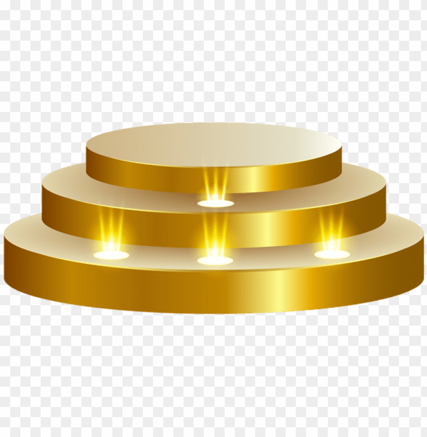 gold podium stage transparent