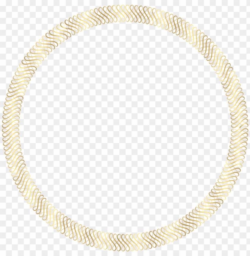 gold round border