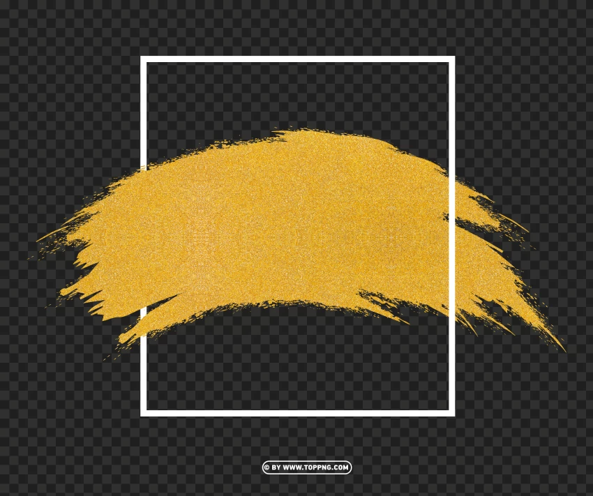 Gold Splash Abstract Texture Frames PNG Transparent Background