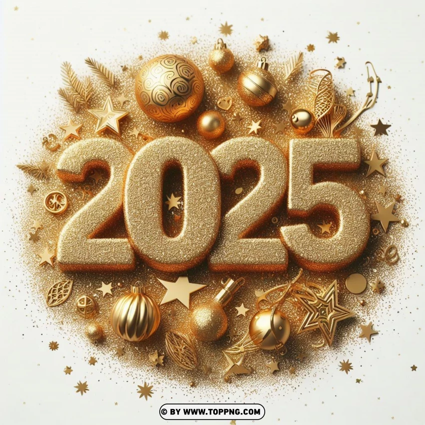 New Year 2025, 2025 Wallpaper, 2025 Background,2025,  3d,  Number,  Background