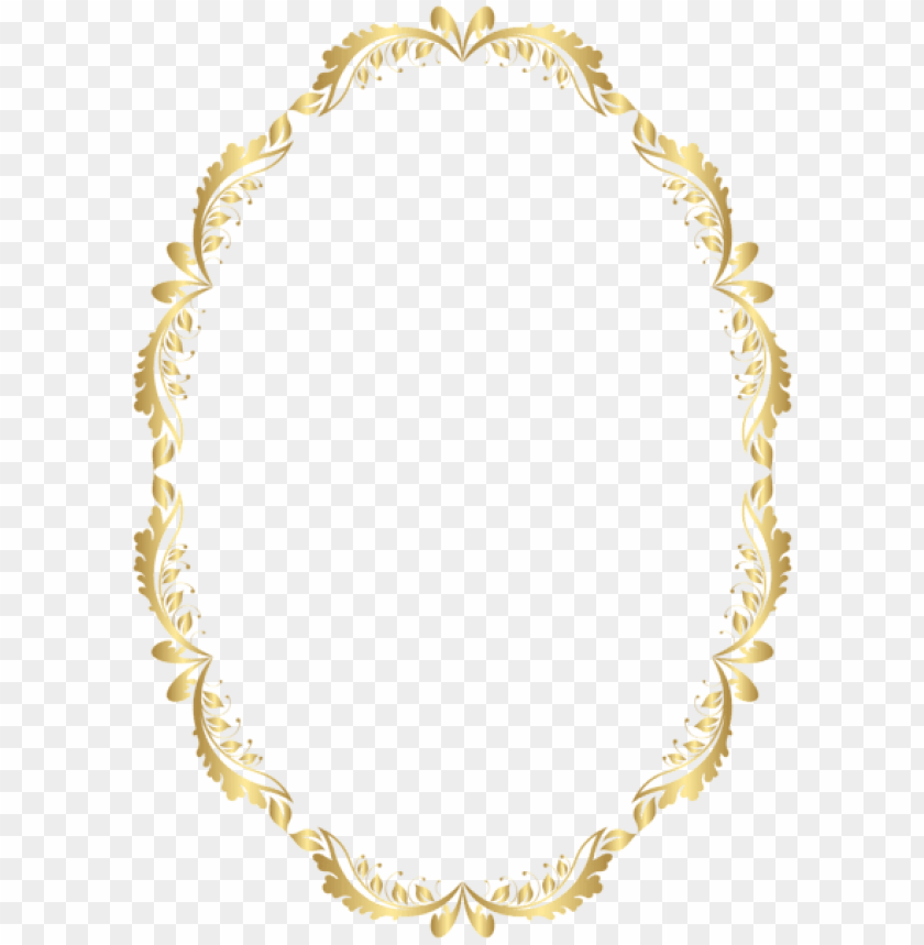 golden oval border