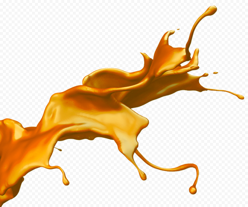 Golden Paint Splash Hd Image PNG Transparent Background