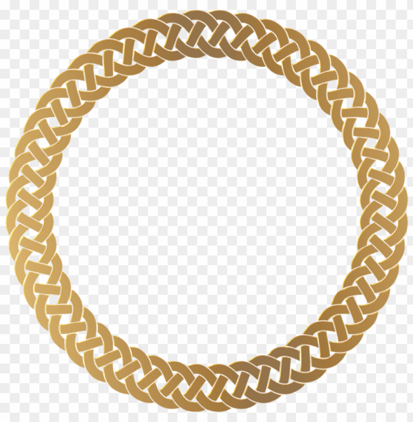 golden round frame border