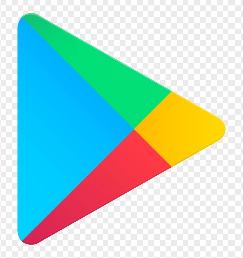 Google Play Icon Logo PNG Transparent Background