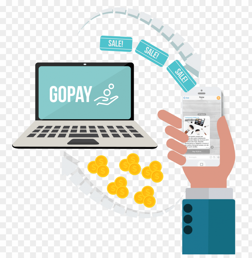 gopay, gopay logo png, gopay payment logo png