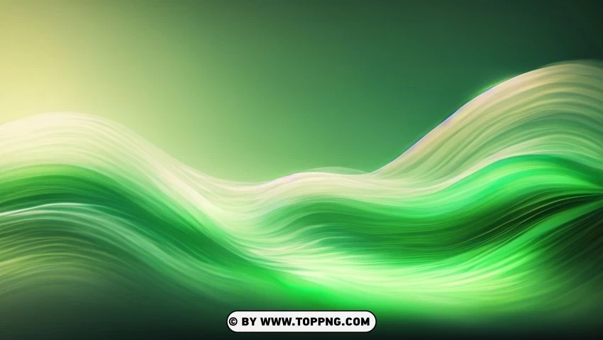 Green Wave Vector Design PNG Transparent Background