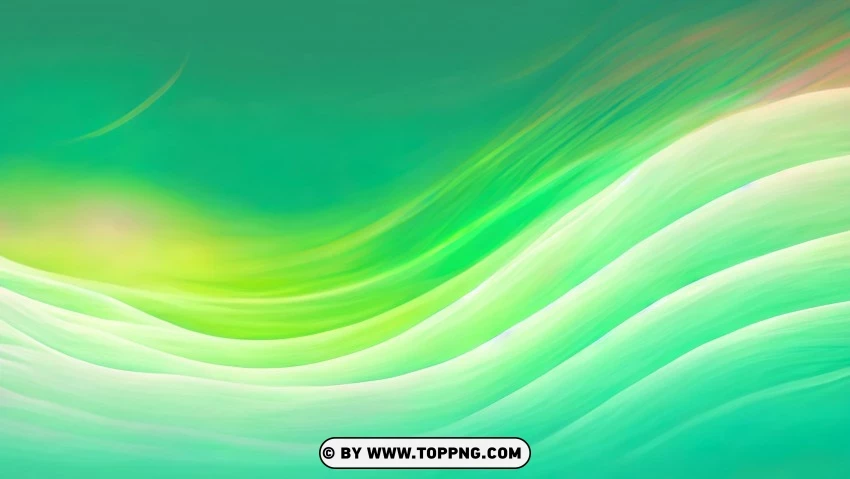 Green Wave Vector For Designers PNG Transparent Background