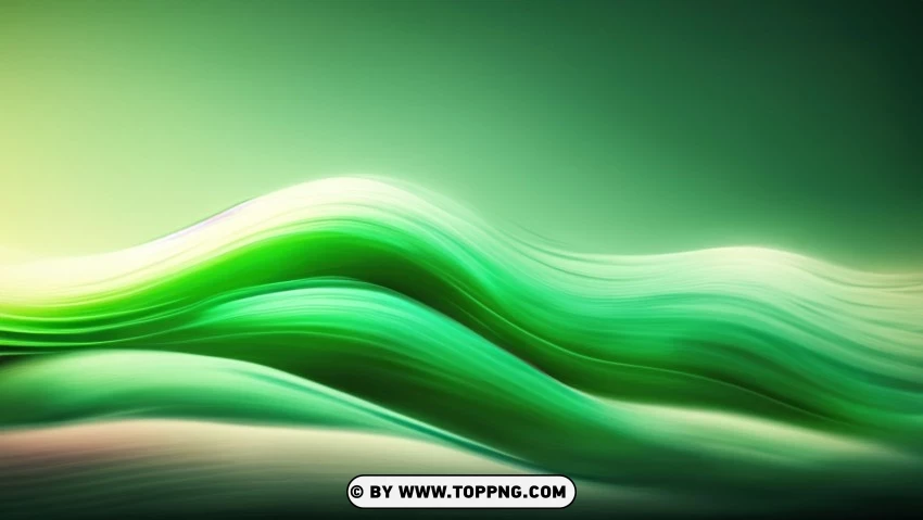 Green Wave Vector Graphic Design For Presentations PNG Transparent Background