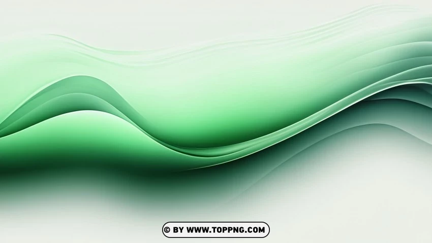 Green Wave Vector Graphic Design For Social Media PNG Transparent Background