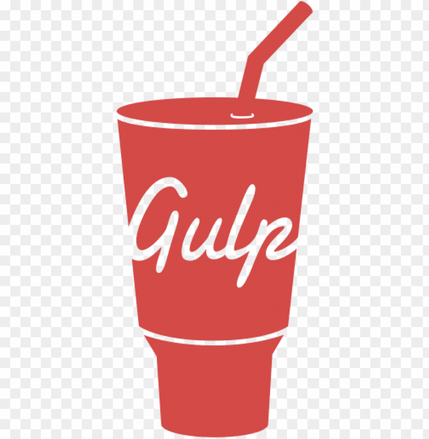 soft drink, beverage cup, Gulp brand, red straw, takeout container