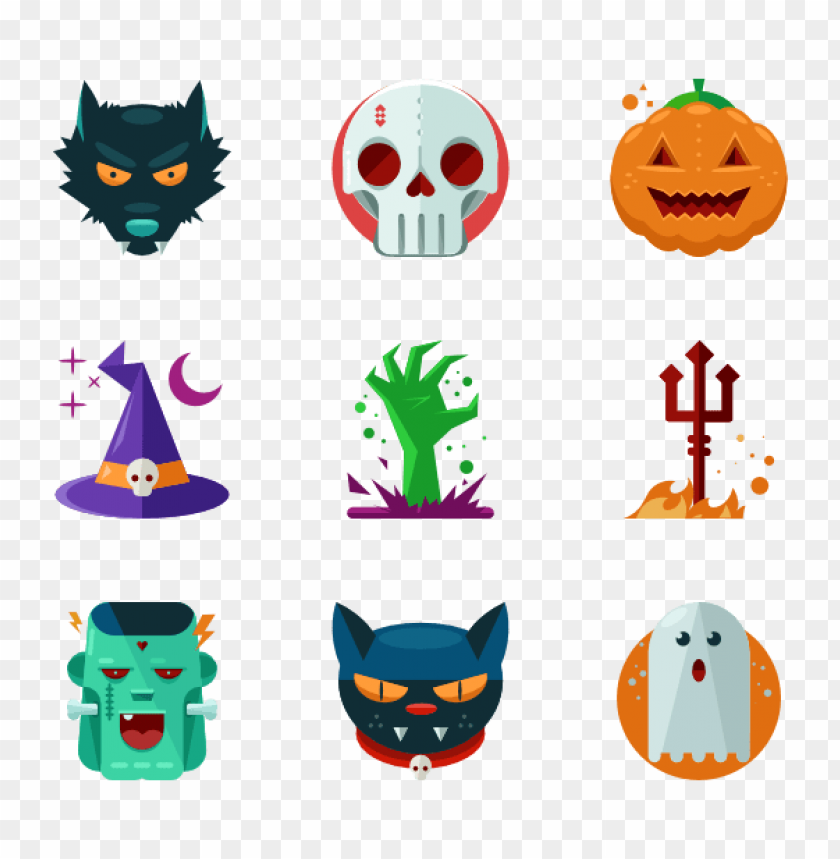 halloween, pumpkin, ghost, witch, skull, zombie, black cat