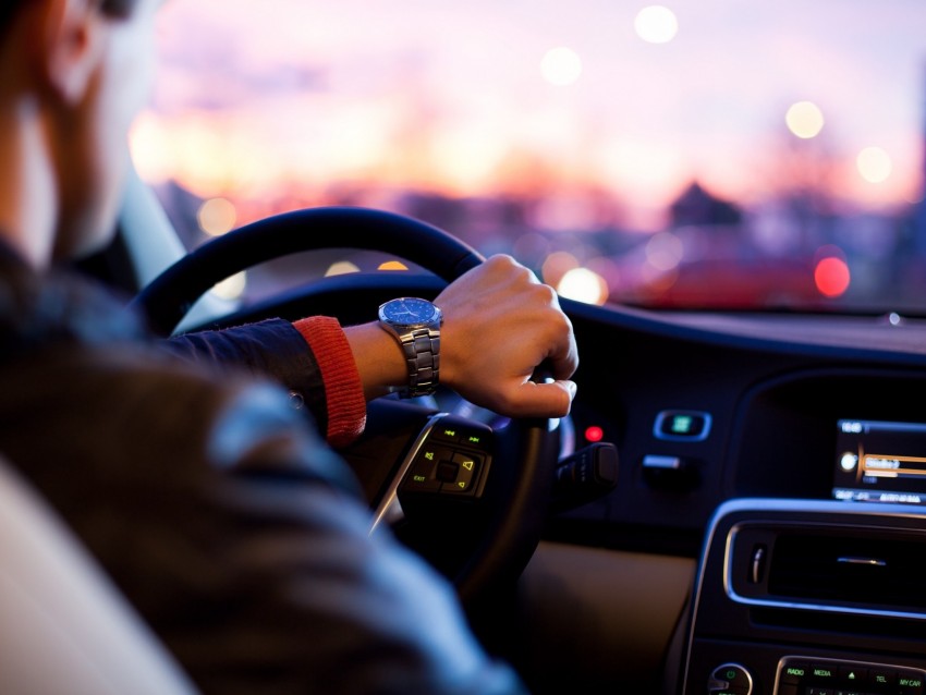 hand, watch, steering, driver, blur, ride