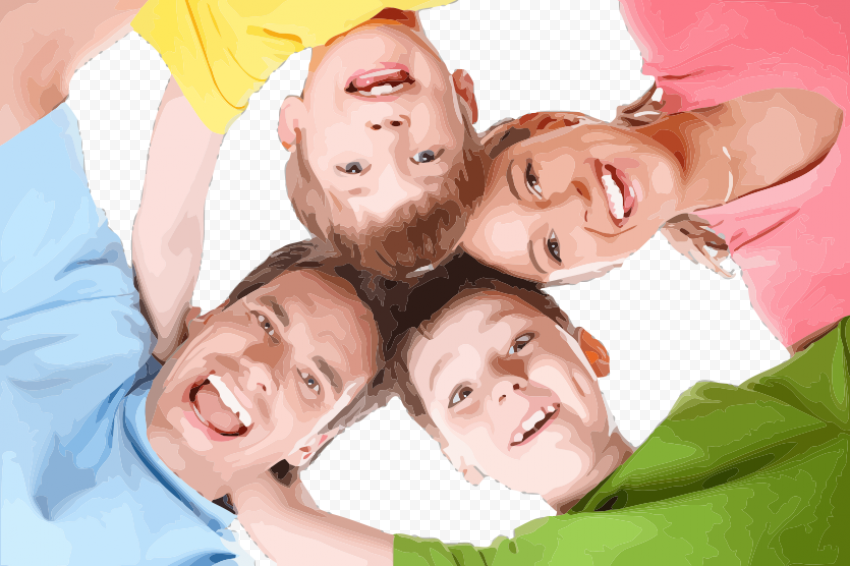 Happy Family With Nice Smiles - Stonebrook Family Dental PNG Transparent Background