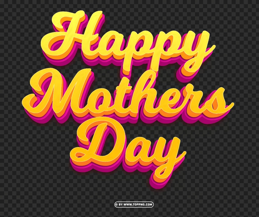 Happy Mothers Day PNG Transparent Background