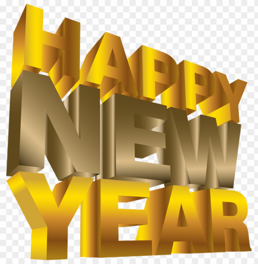 Happy New Year, festive celebration, gold lettering, new year greetings, holiday decoration