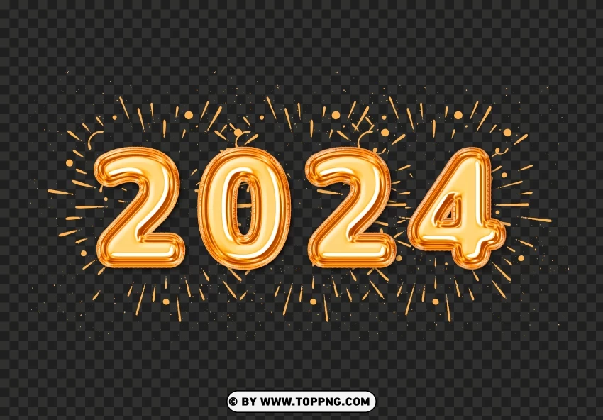 Happy New Year 2024 Images - Free Download PNG Transparent Background