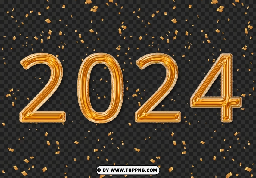 2024 New Year PNG,2024 Happy Transparent, Happy New Year PNG ,2024 PNG,