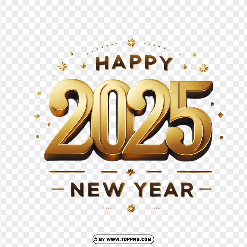 2025 ,New Year,Golden,3d, Number, Gold, Celebration