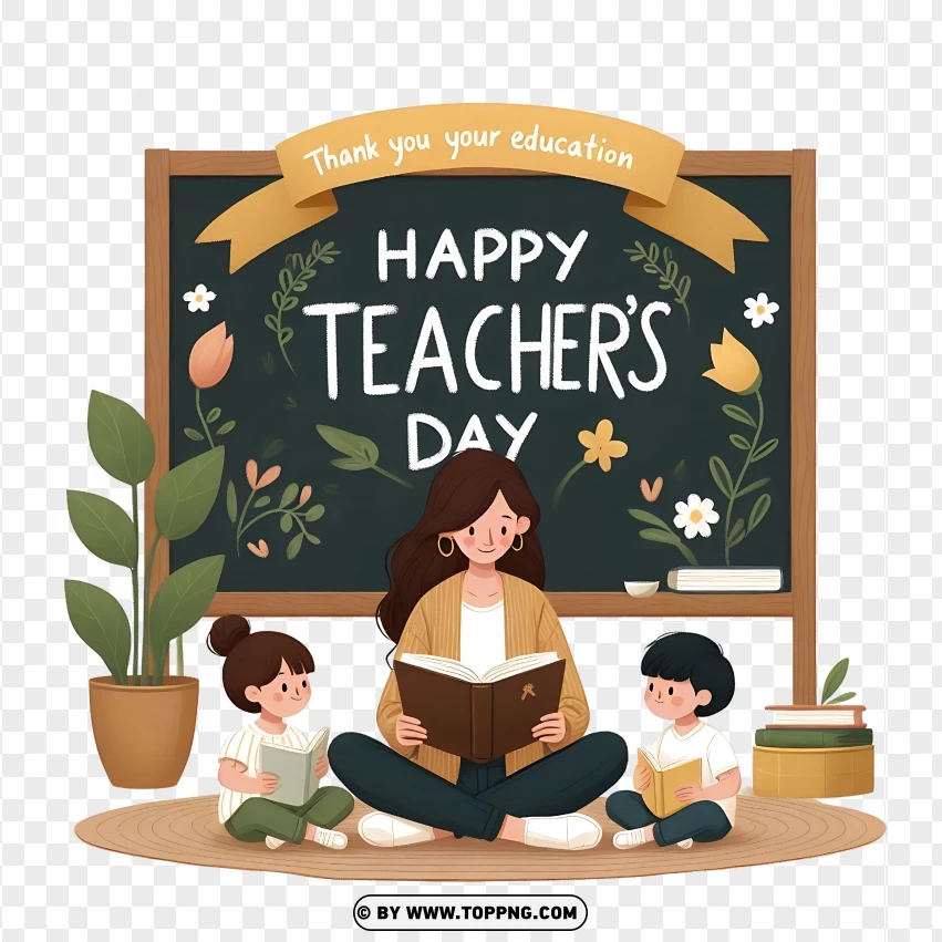 Happy Teachers Day Image Download PNG Transparent Background