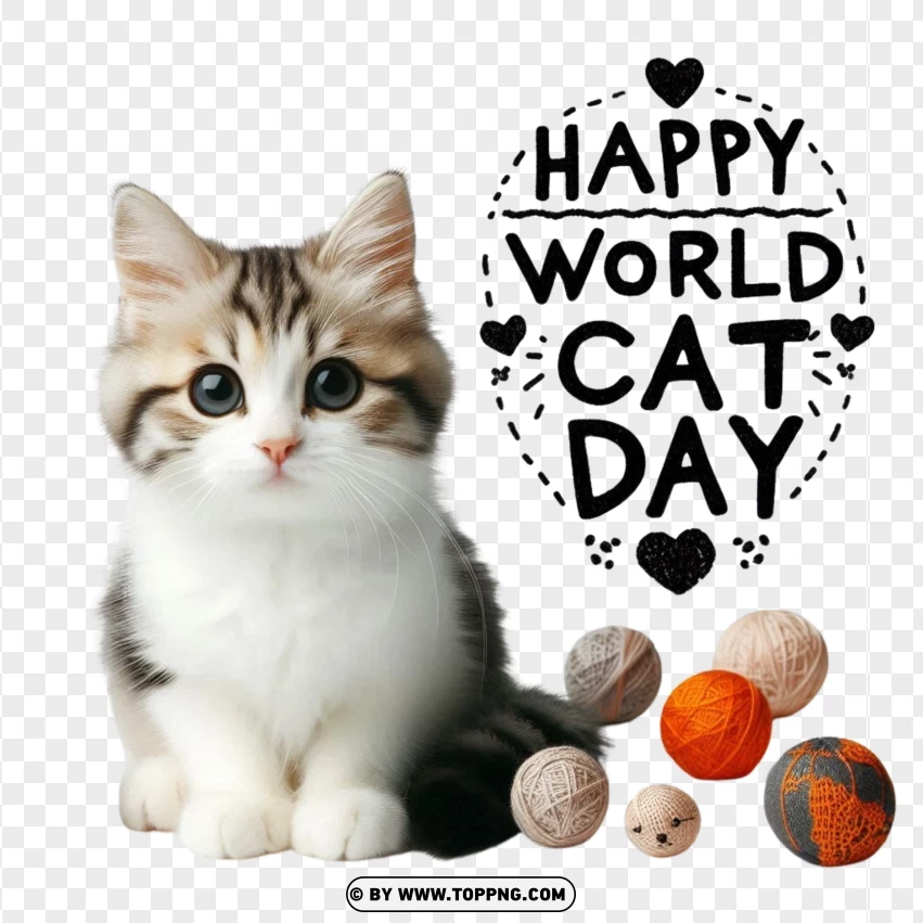 International cat Day, World cat Day,kitten,animal,pet, fun,happy