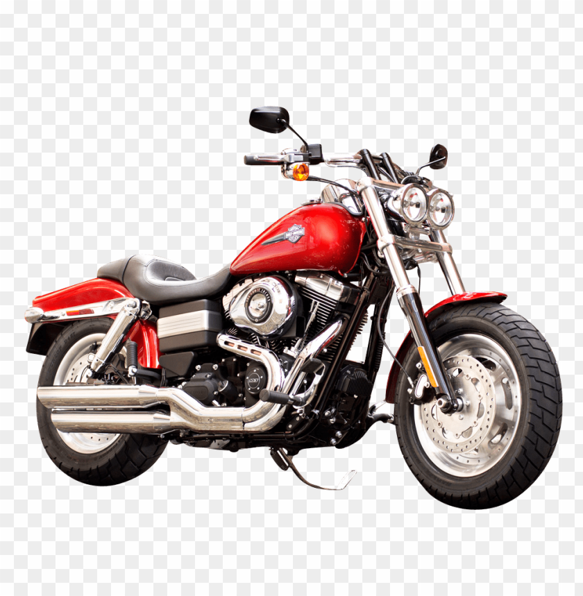 Motorcycle, Red Classic Harley Davidson PNG, vintage, cruising