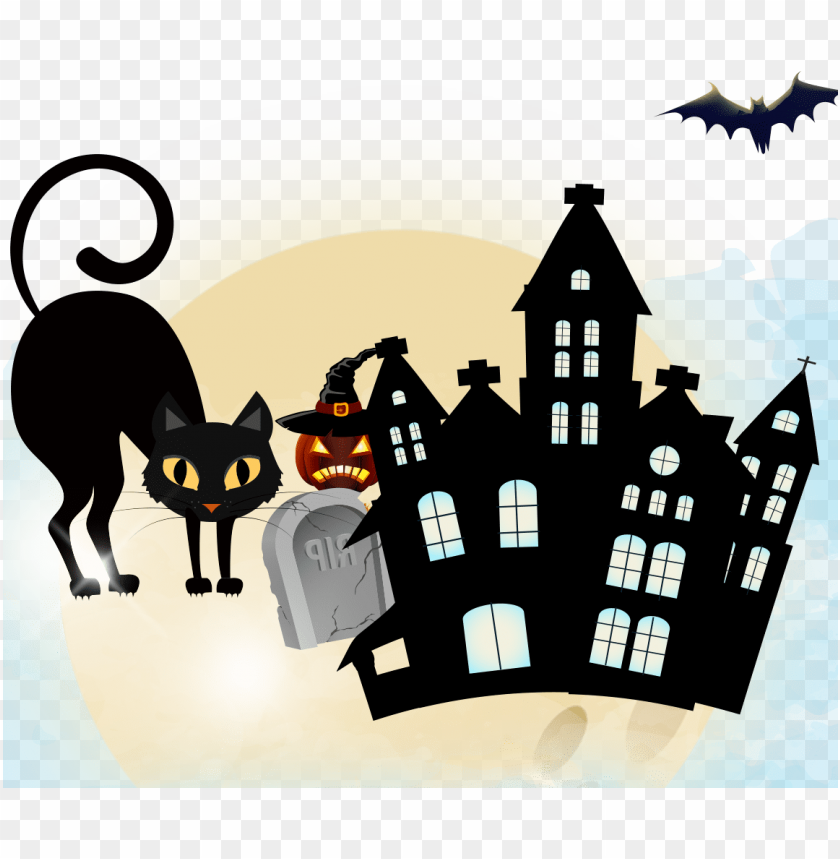 halloween, dog, halloween background, animal, illustration, kitty, fall