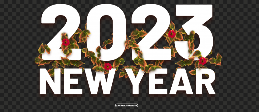 Hd 2023 New Year Luxury Design Clipart PNG Transparent Background