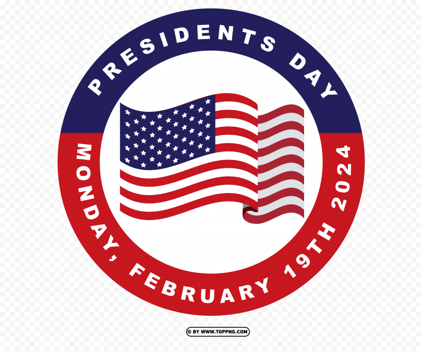 Hd 2024 Presidents Day United States Of America PNG Transparent Background