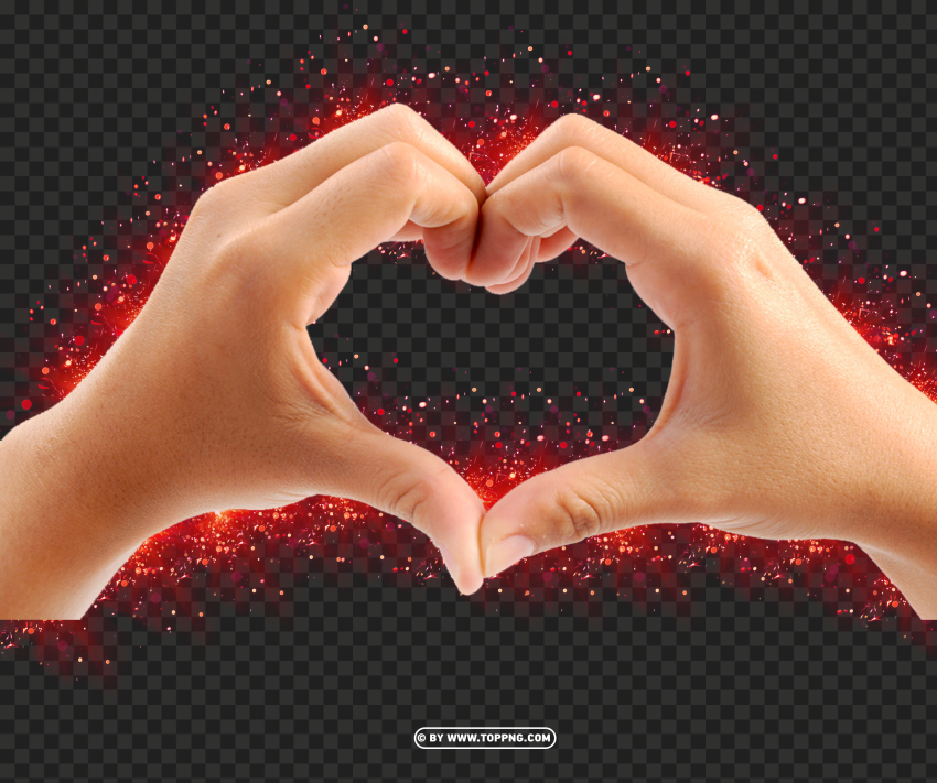 Hd Heart Hand Sign PNG Transparent Background