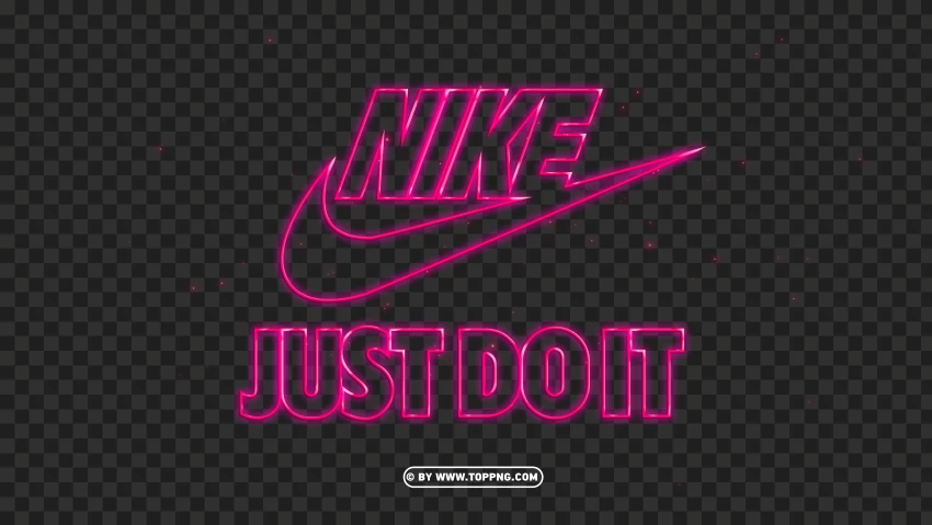 HD Nike Just Do It Neon Pink With Tick Logo PNG , Nike, Just Do It, Neon, PNG, Nike, Nike Neon Just Do It transparent background