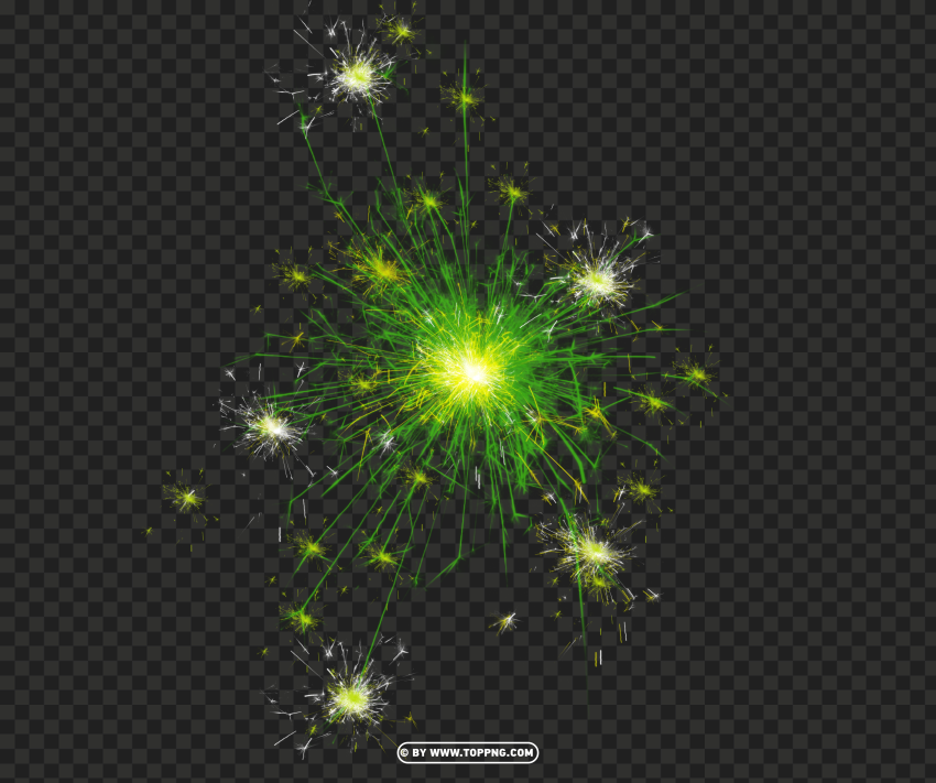 Hd Sparkler Green Free Download PNG Transparent Background