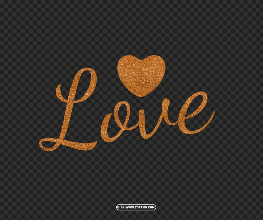 Hd Valentines Day Love You Hearts Gold Glitter PNG Transparent Background