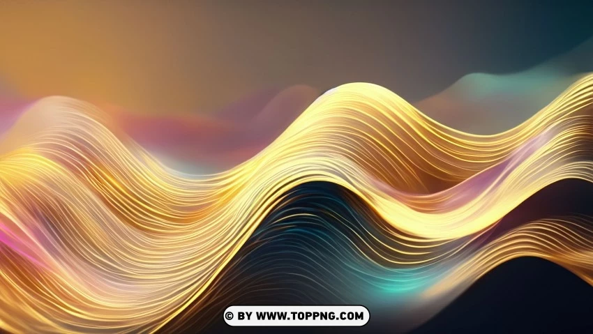 abstract, wave, background, Gold, Golden, rainbow, gradient