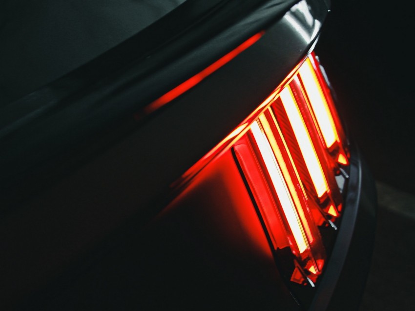 headlight, light, red, glow, brake light