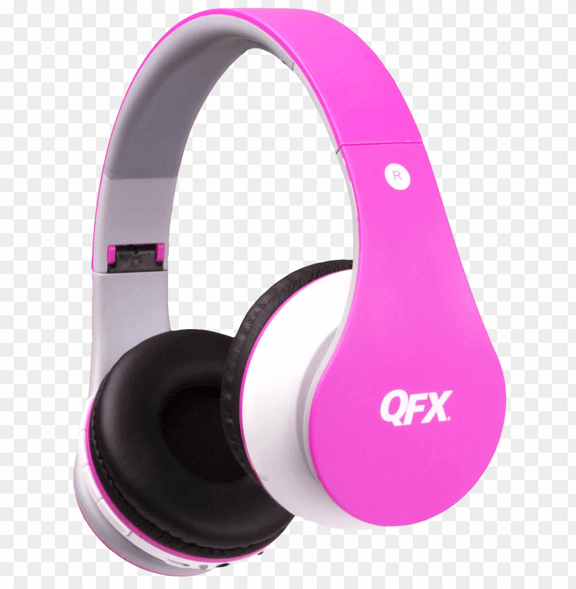 QFX Headphones PNG, audio accessory, wireless, technology