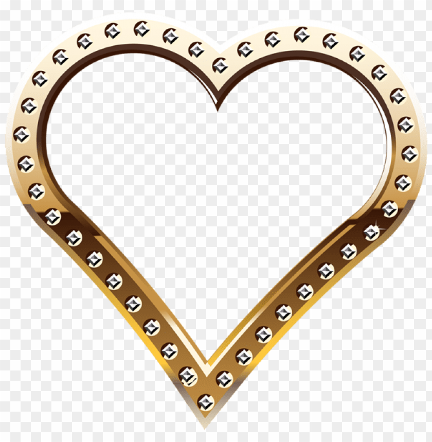 heart border gold