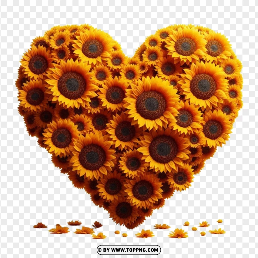 Heart Shape, Valentine flower,Sunflowers,isolated,  petal,  love vibes,  floral