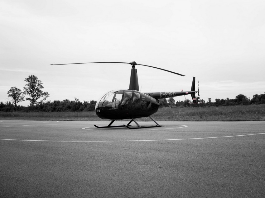 Helicopter Playground Bw Air Transport Blades Background