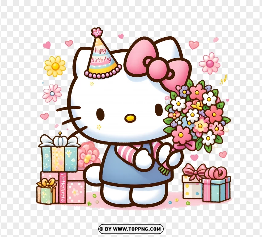 Hello Kitty, Birthday, cartoon, celebratory, comics and fantasy