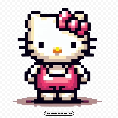 Hello Kitty Dibujos Pixelados PNG Transparent Background