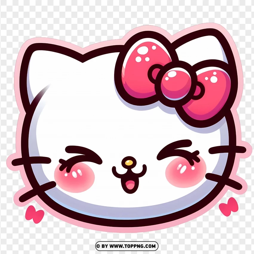 Hello Kitty Face Is Blushing | TOPpng