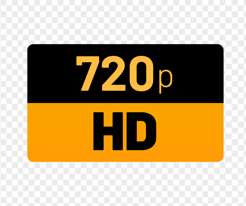 High Definition 720p Resolution Video Icon PNG Transparent Background