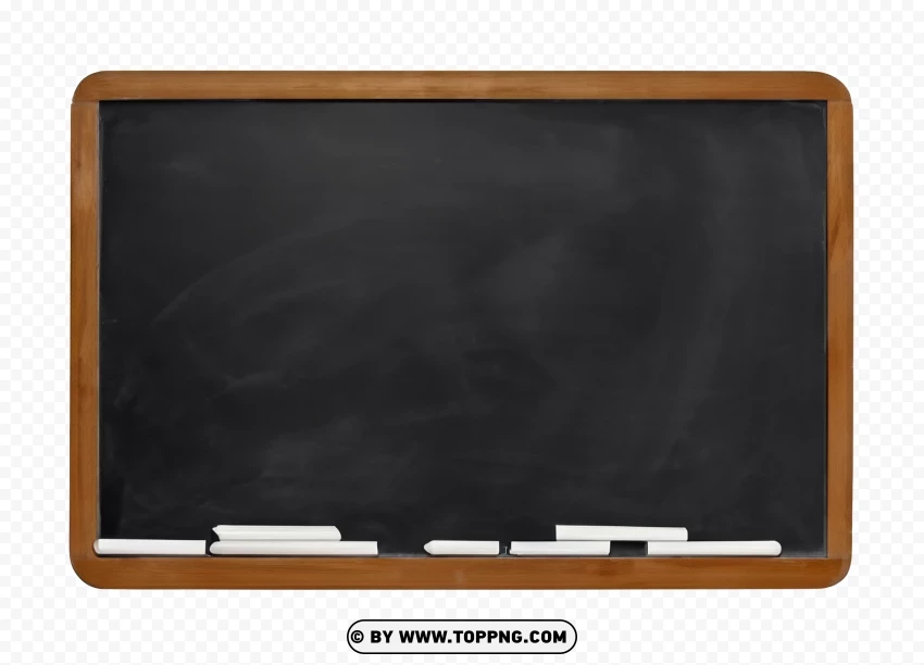 Hd Empty Black Blackboard PNG Transparent Background