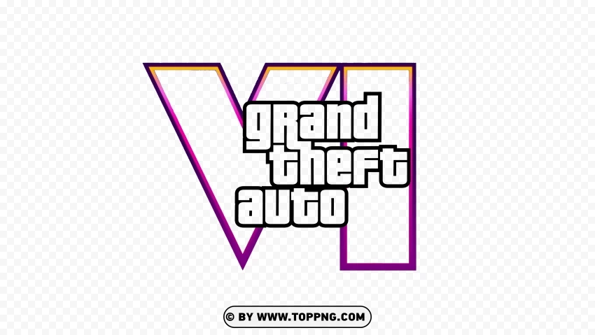 GTA VI vector logos, VI, GTA 6 Logo PNG, GTA 6 Logo, GTA Grand Theft Auto 6 png, Grand Theft Auto VI, Grand Theft Auto VI Logo Wallpaper